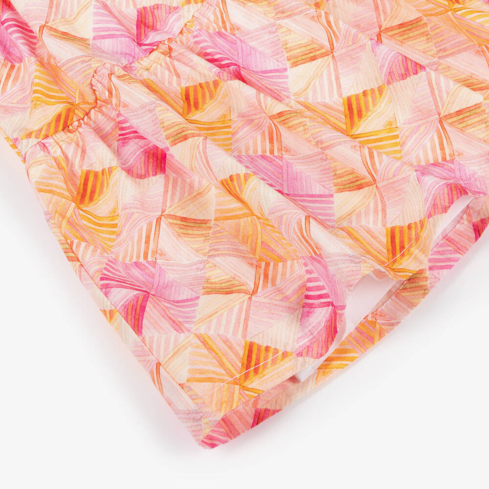 AIGNER-Baby Girls Pink Cotton Handbag Dress | Childrensalon