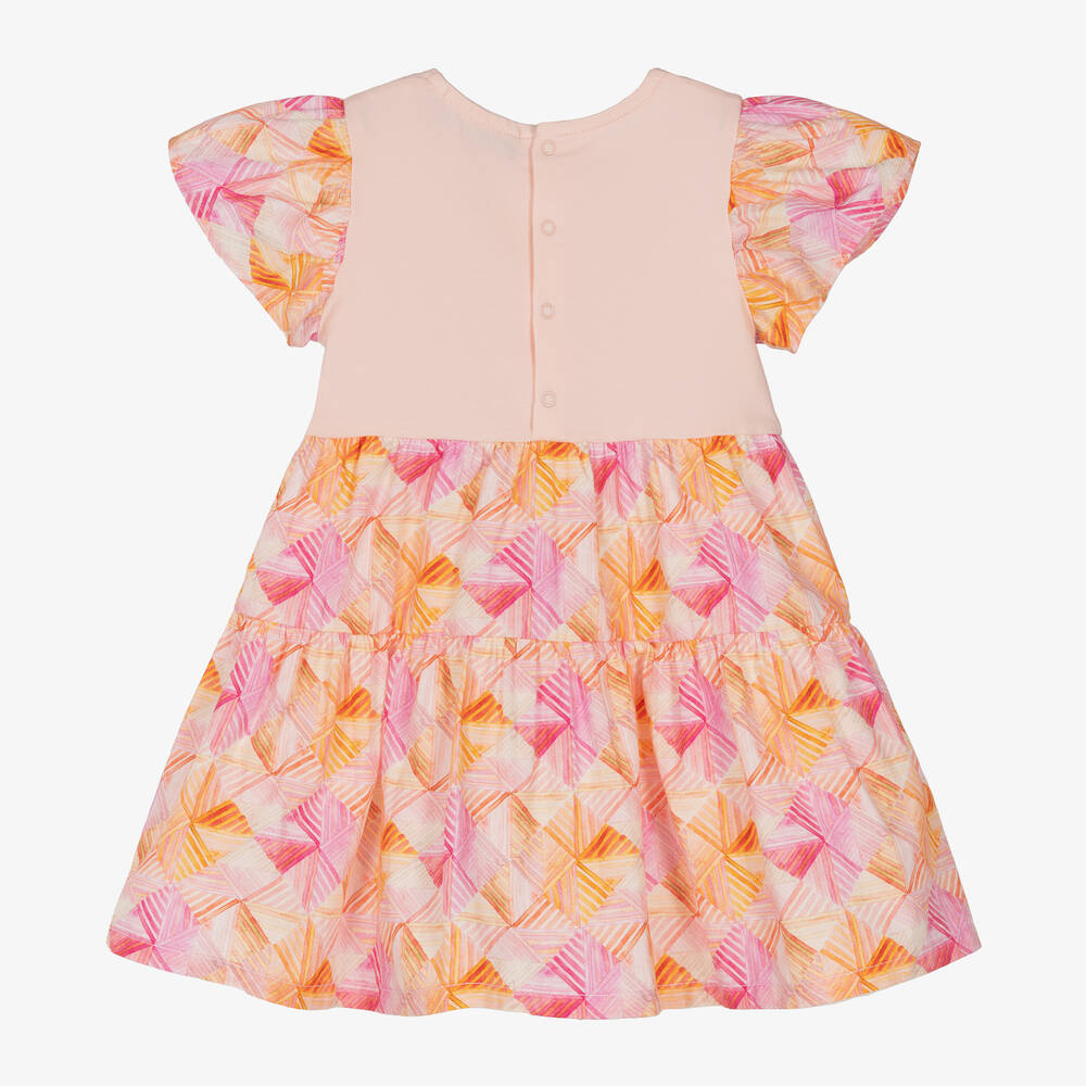 AIGNER-Baby Girls Pink Cotton Handbag Dress | Childrensalon