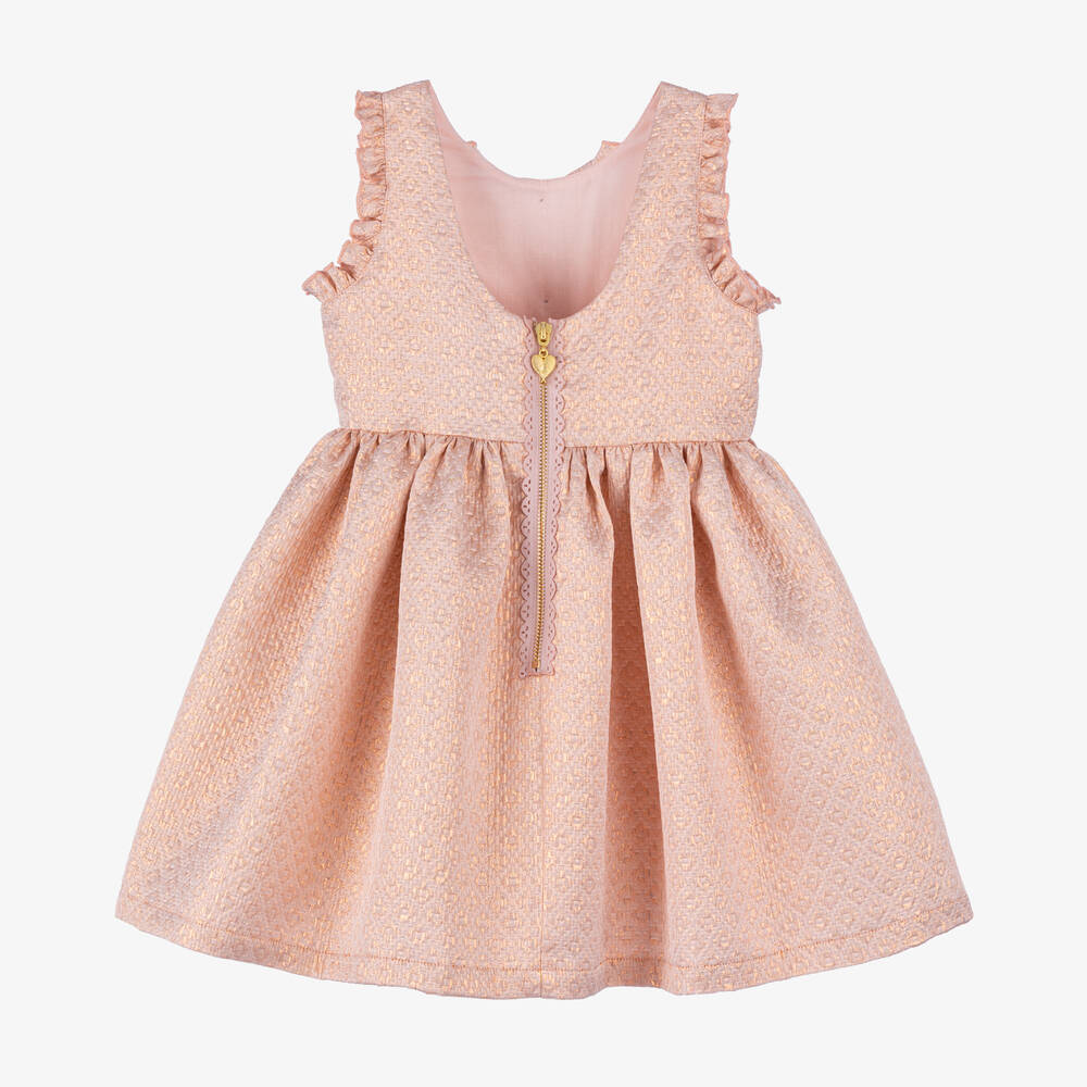 Angel's Face-Girls Pink Jacquard Dress | Childrensalon