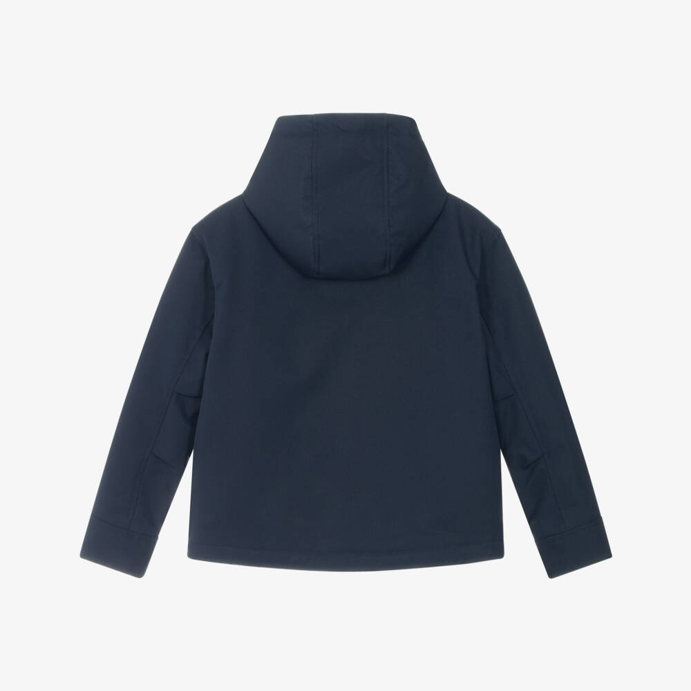 BOSS-Boys Navy Blue Water-Repellent Jacket | Childrensalon