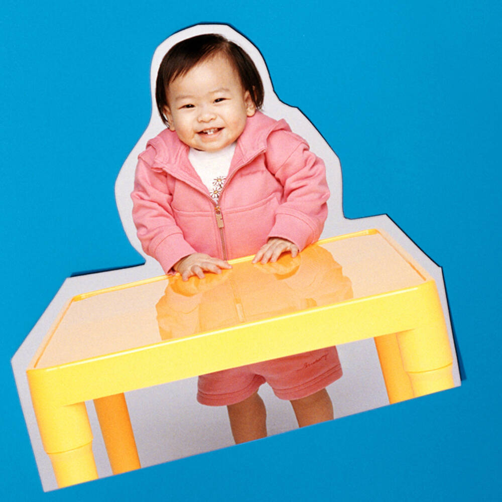 Burberry-Baby Girls Pink Organic Cotton Zip-Up Top | Childrensalon