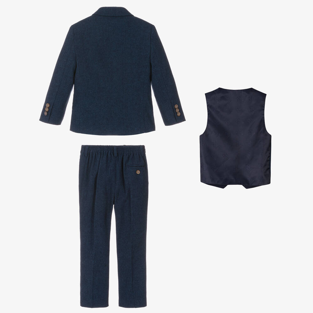 House of Cavani-Boys Dark Blue Orson Suit | Childrensalon