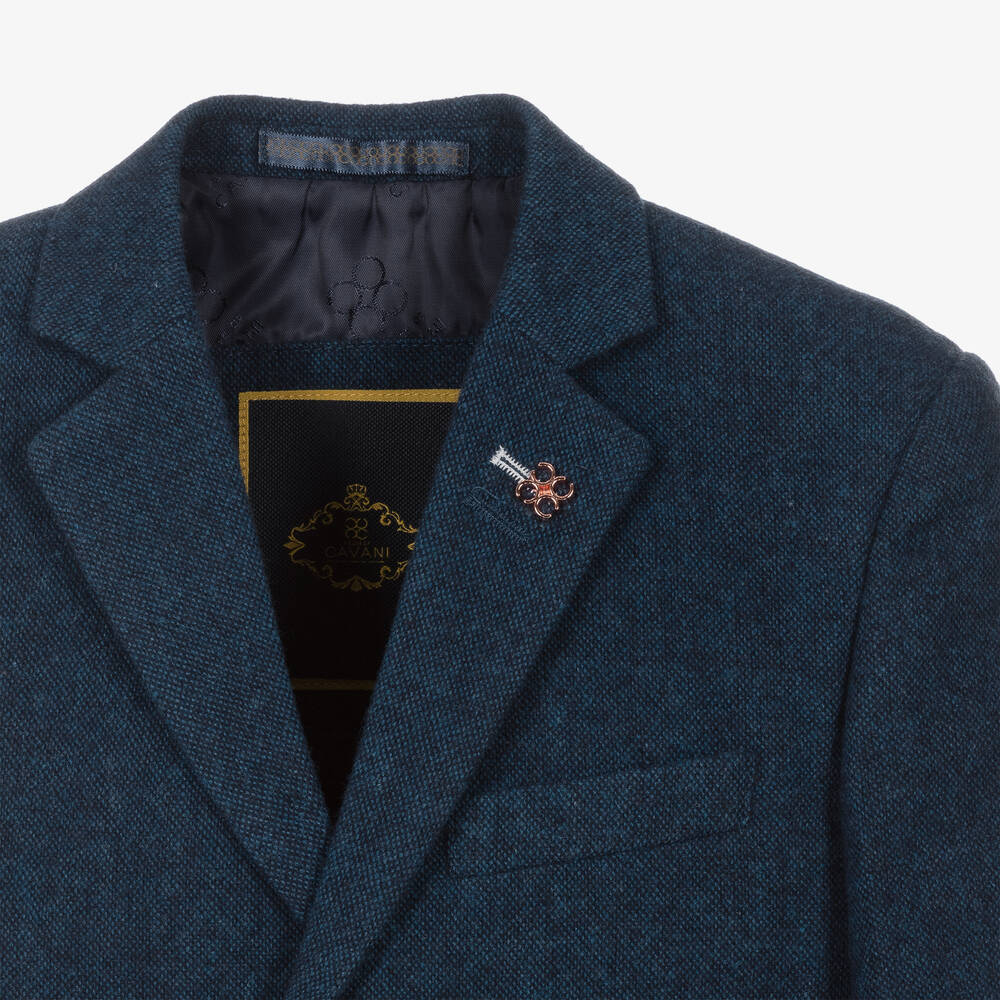 House of Cavani-Boys Dark Blue Orson Suit | Childrensalon