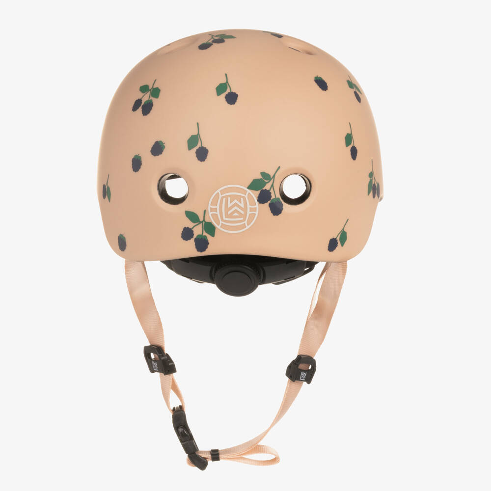 Liewood-Girls Dusky Pink Berry Print Bike Helmet | Childrensalon