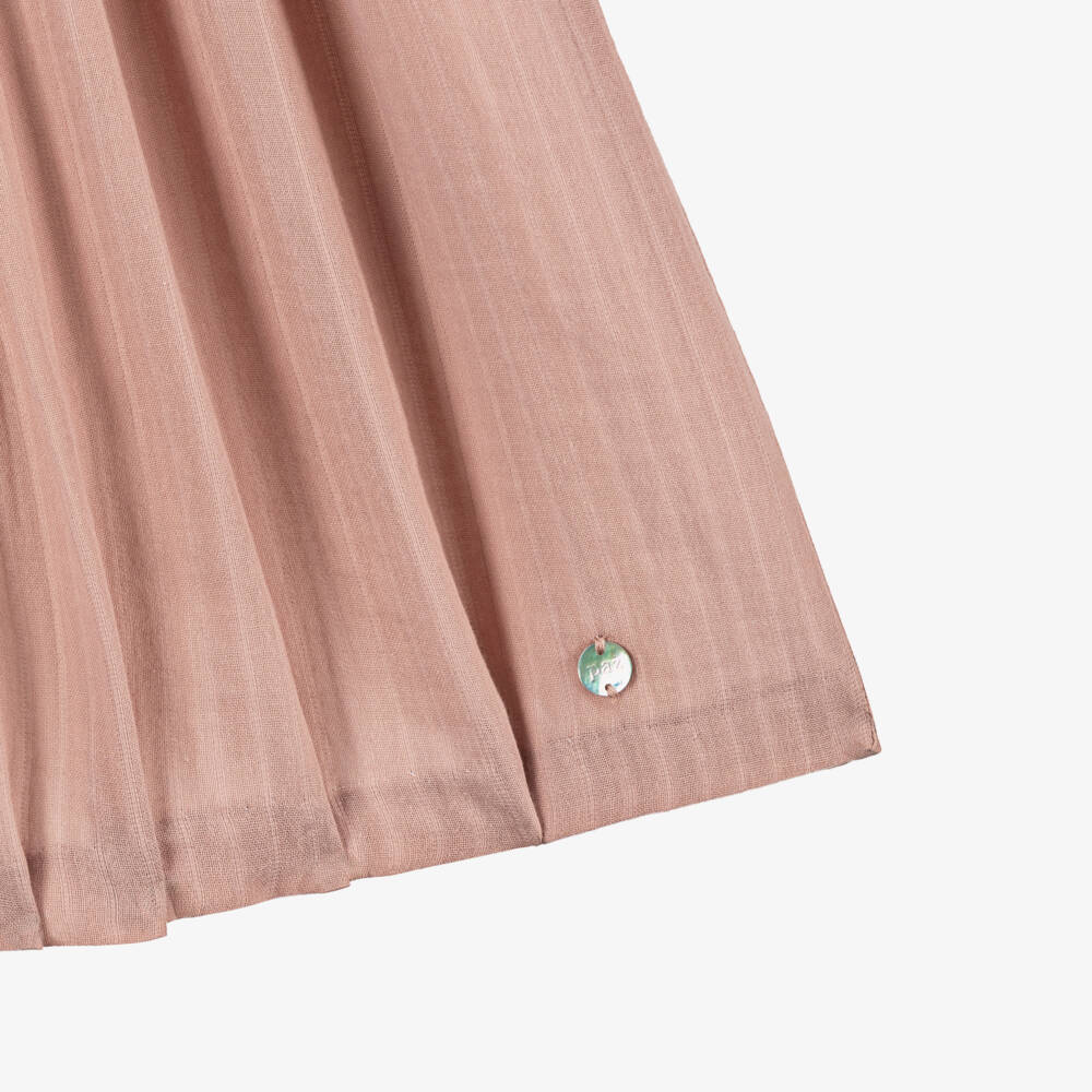 PAZ Rodríguez-Girls Pink Cotton Ruffle Dress | Childrensalon