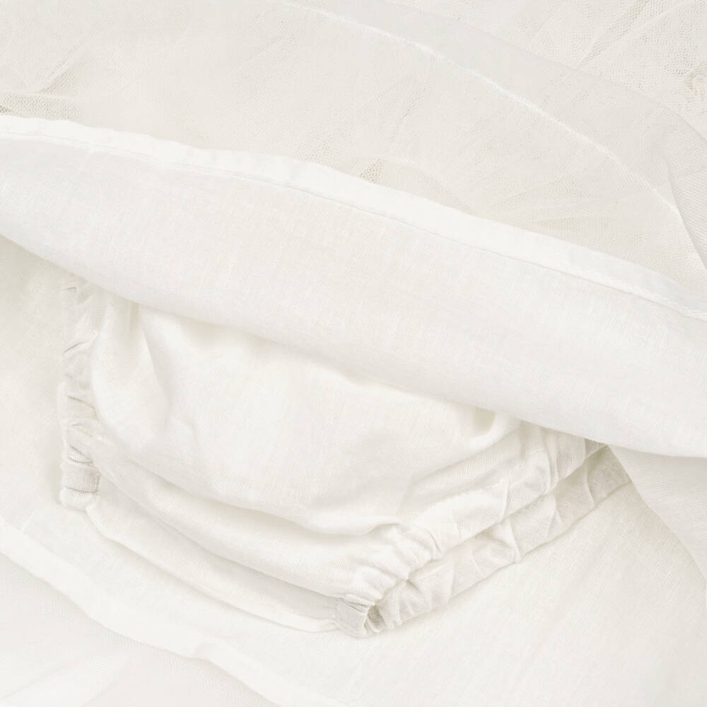 Tutu du Monde-Baby Girls Ivory Ruffled Tulle Dress | Childrensalon