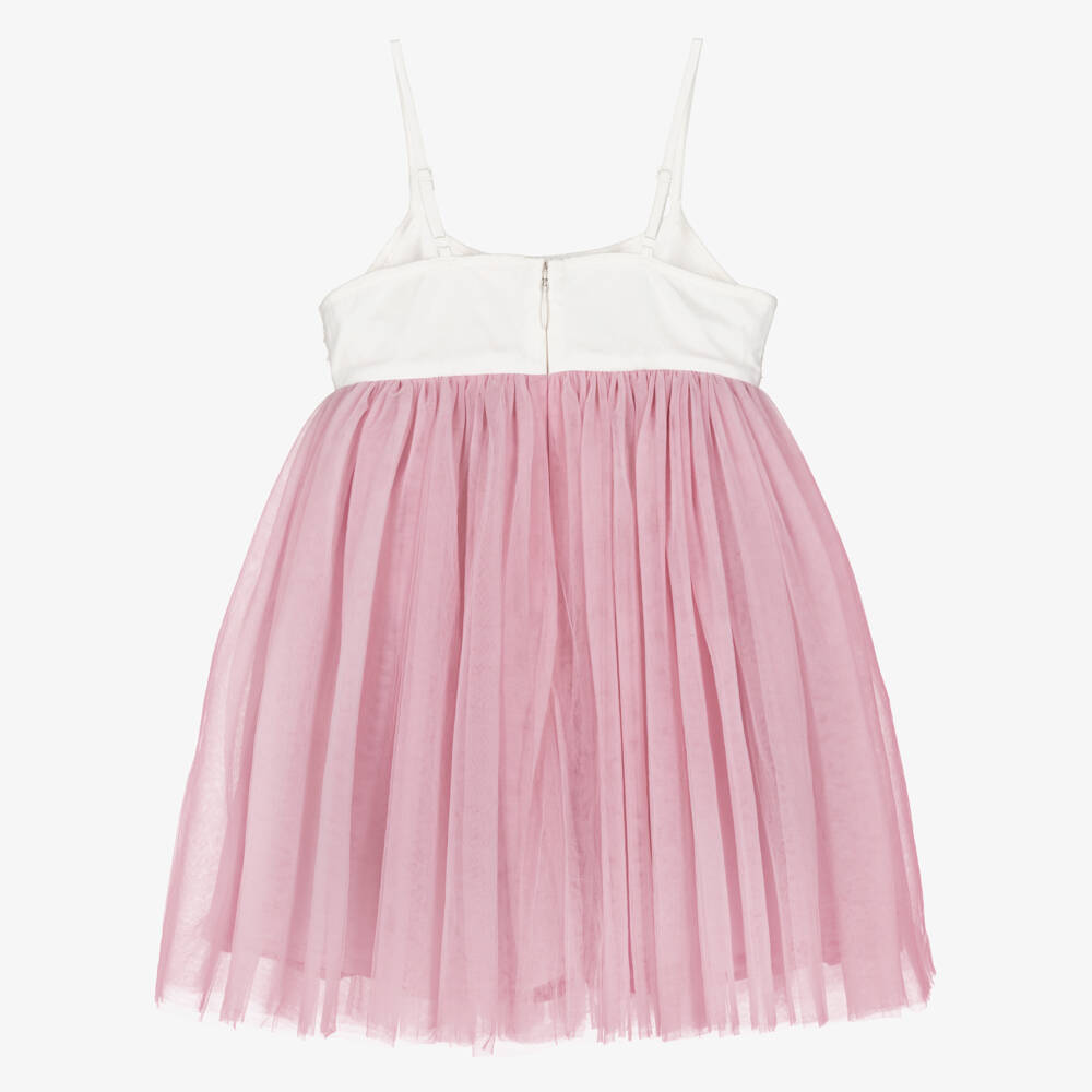 Tutu du Monde-Girls Pink & Ivory Tulle & Sequin Dress | Childrensalon