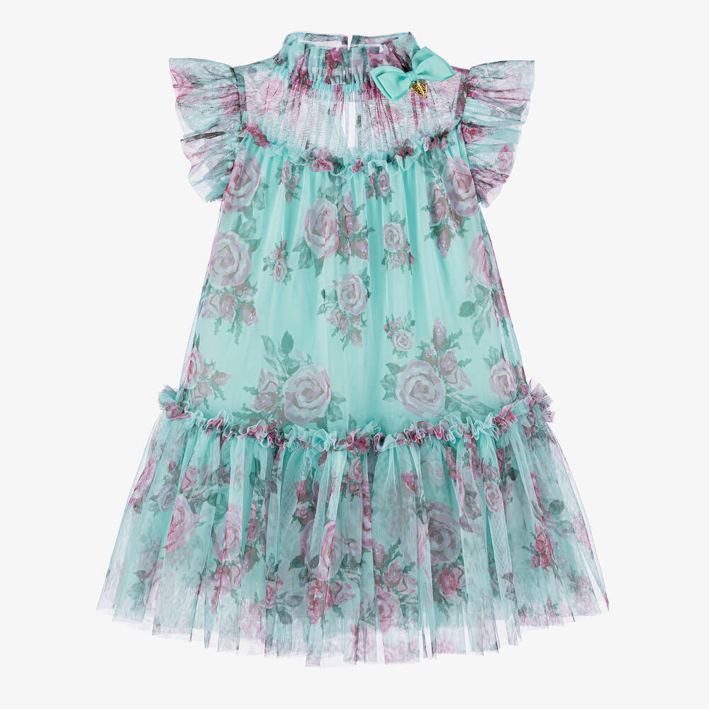 Angel's Face-Girls Blue Floral Dress | Childrensalon