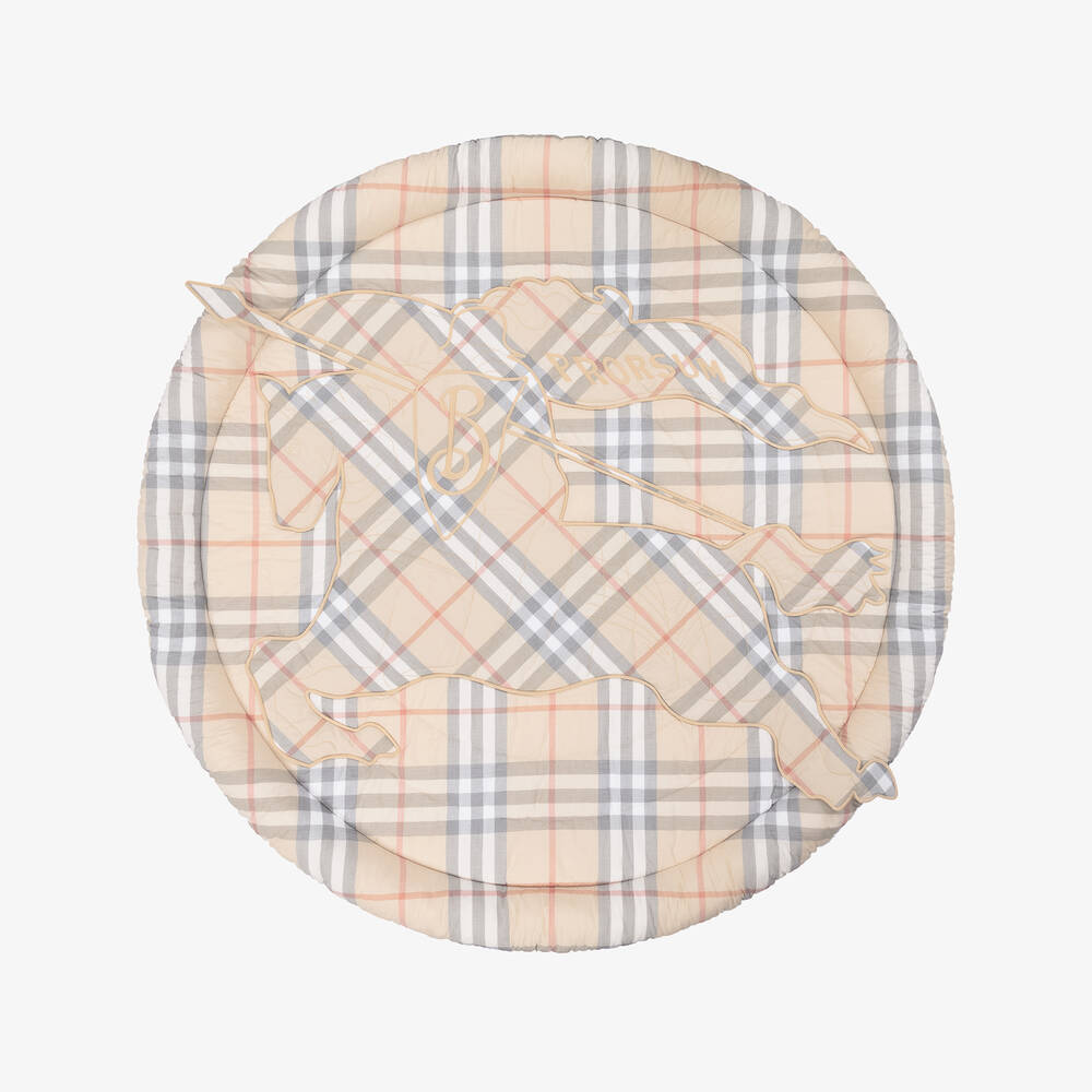 Burberry-Beige EKD Check Playmat (110cm) | Childrensalon