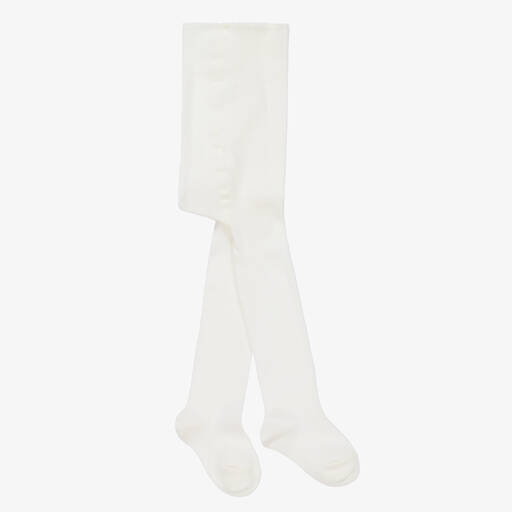Falke-Ivory Cotton Knit Baby Tights | Childrensalon