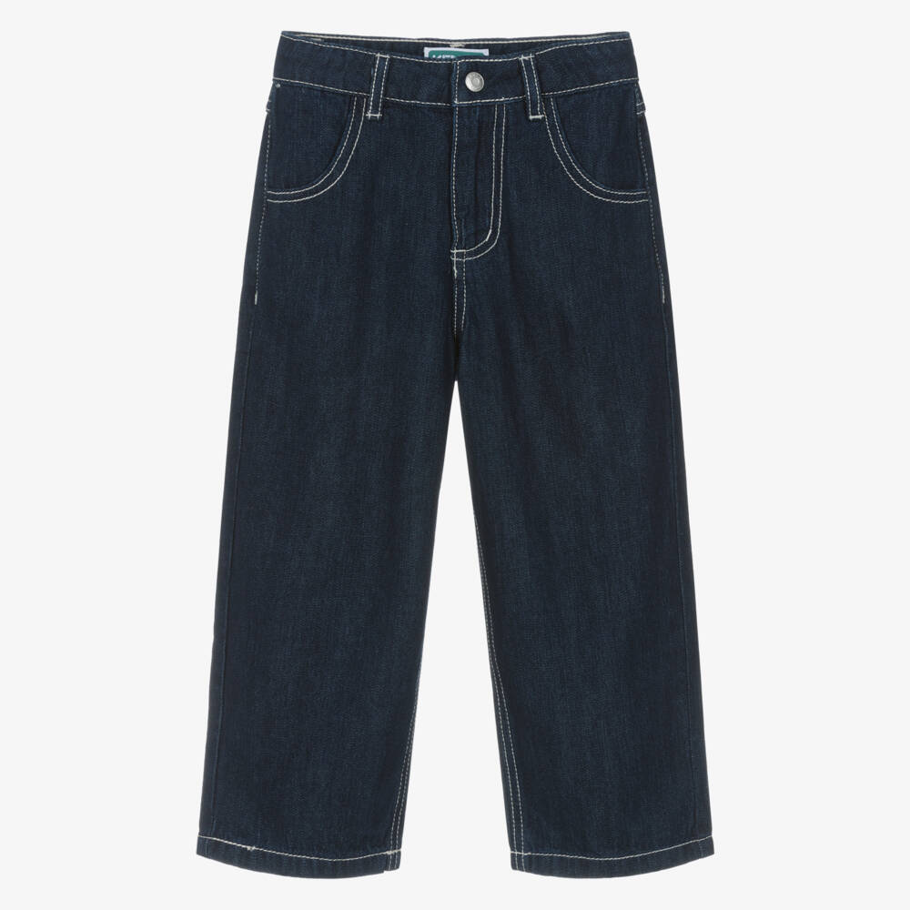 KENZO KIDS-Boys Dark Blue Denim Jeans | Childrensalon