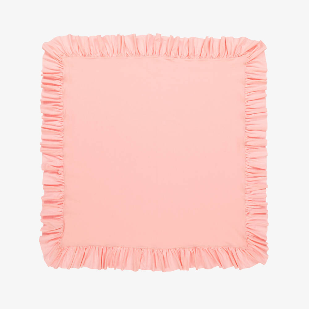 Lemon Loves Layette-Baby Girls Pink Cotton Blanket (90cm) | Childrensalon