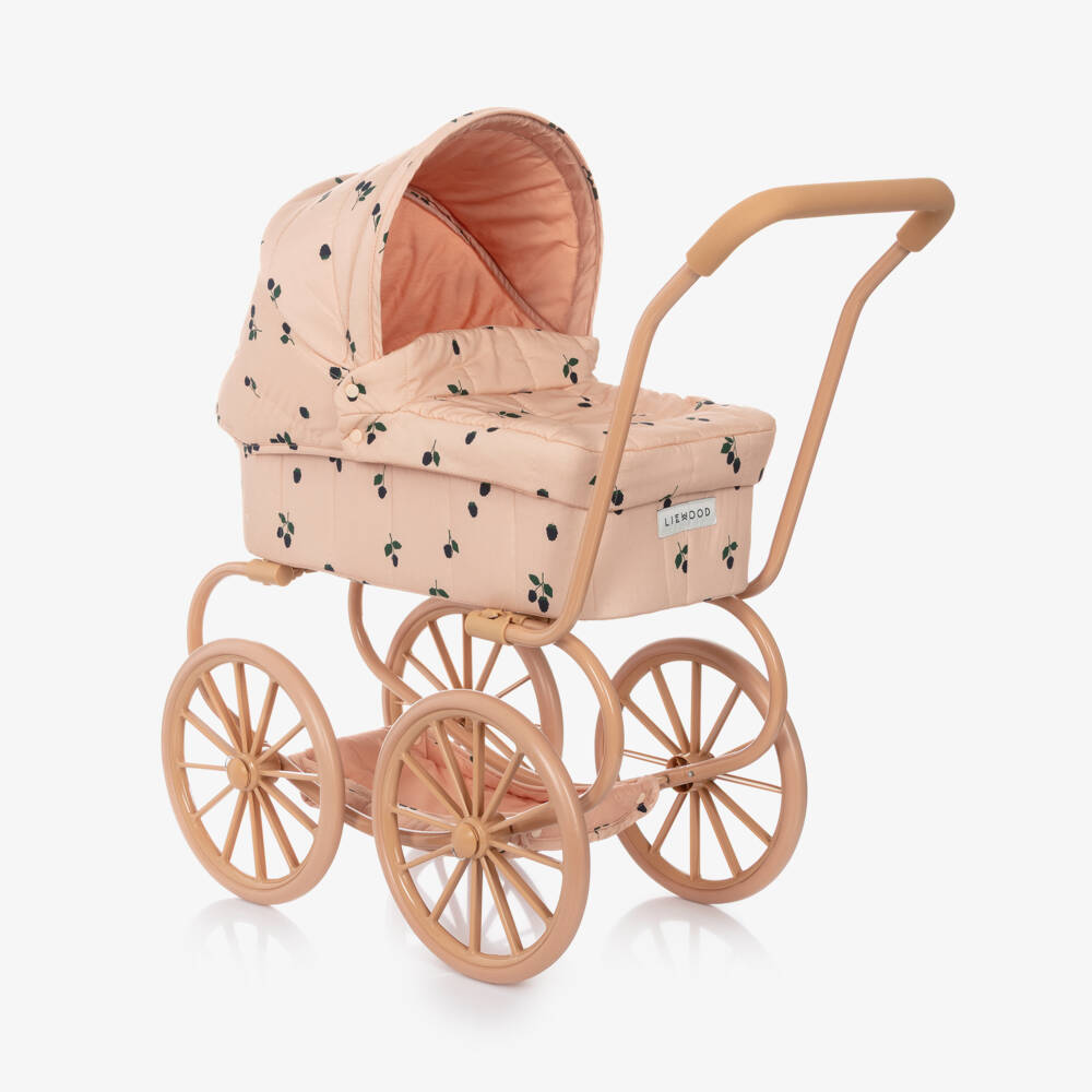 Liewood-Girls Pink Adaline Doll Pram (74cm) | Childrensalon
