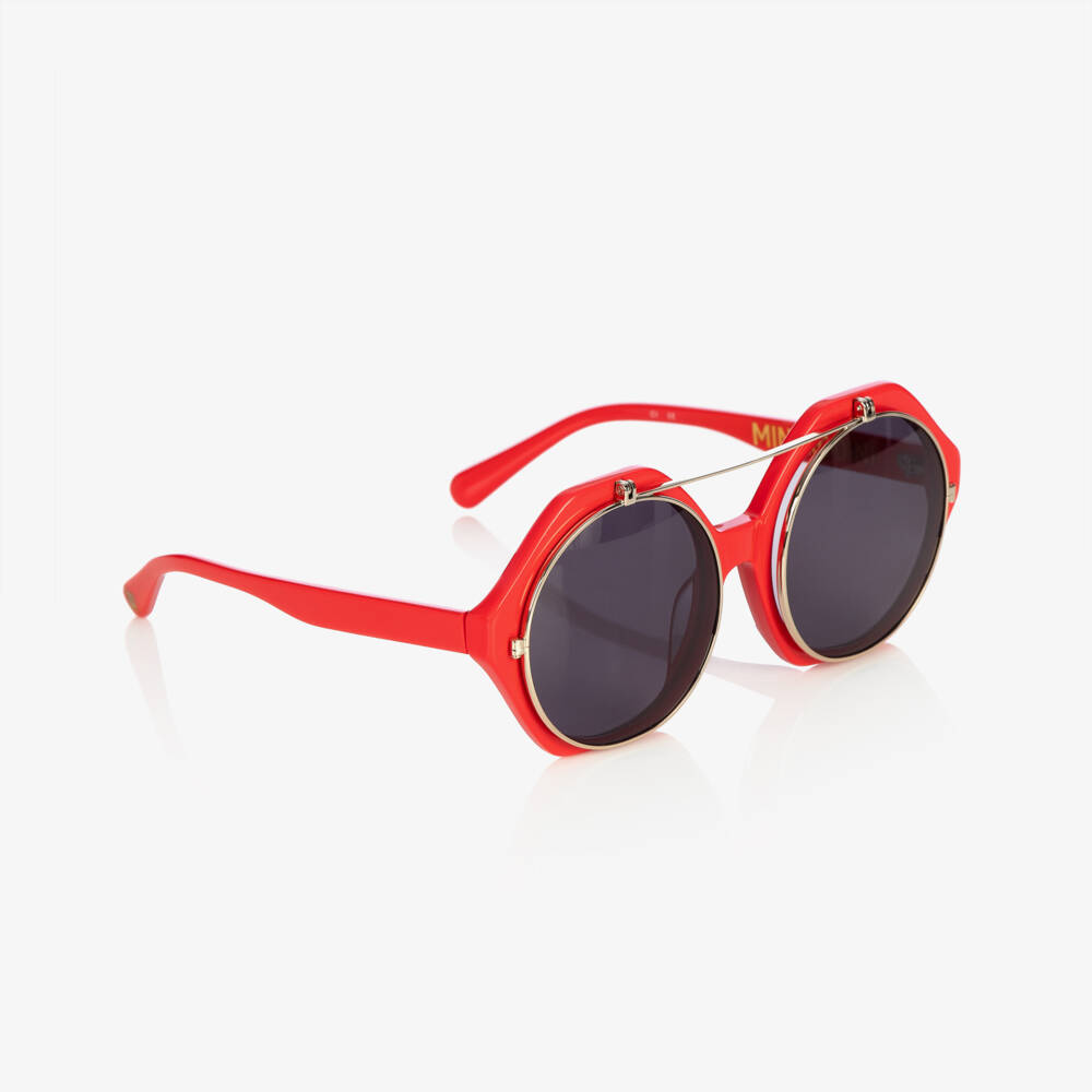 Mini Rodini-Red Flip-Up Tinted Sunglasses | Childrensalon