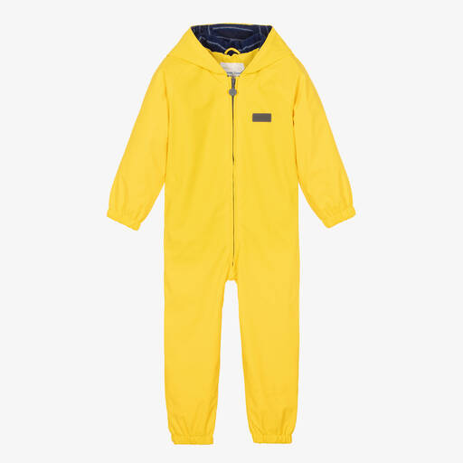 Mitty James-Yellow Hooded Waterproof Rainsuit | Childrensalon