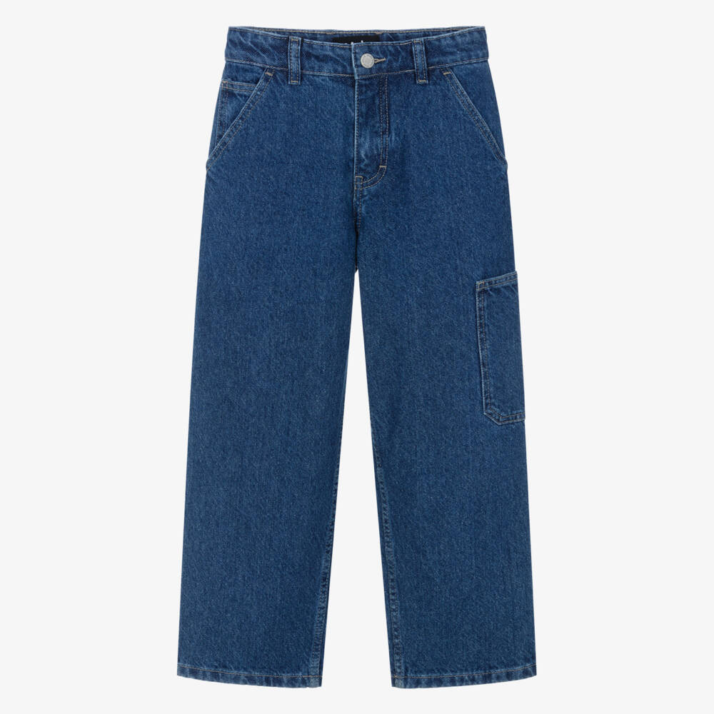 Molo-Blue Denim Relaxed Fit Jeans | Childrensalon