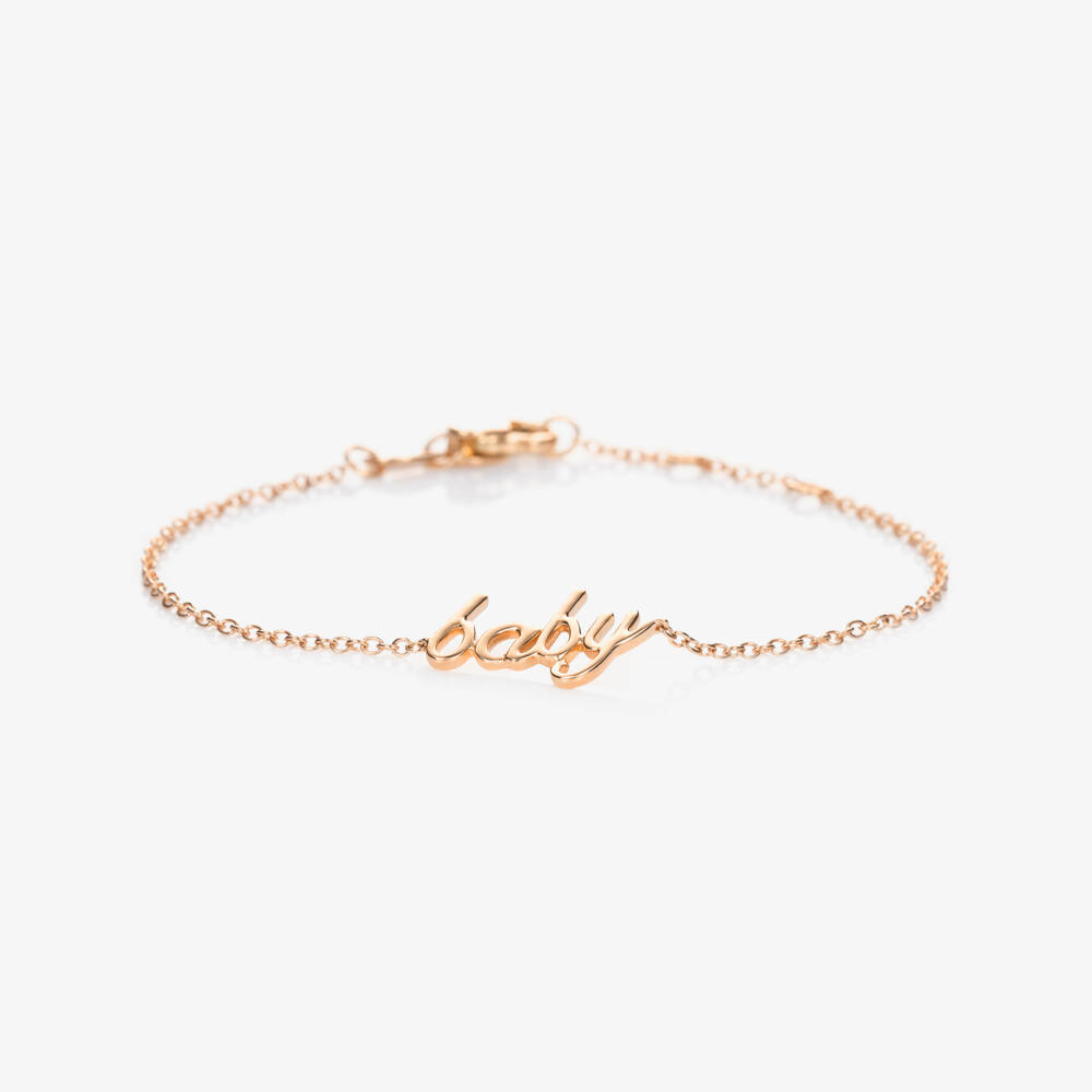 NOA Mini-18kt Rose Gold Baby Bracelet | Childrensalon