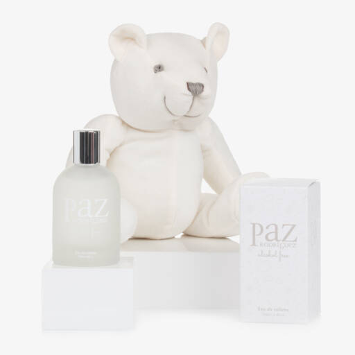 PAZ Rodríguez-Ivory Teddy Bear & Eau de Toilette Baby Gift Set | Childrensalon