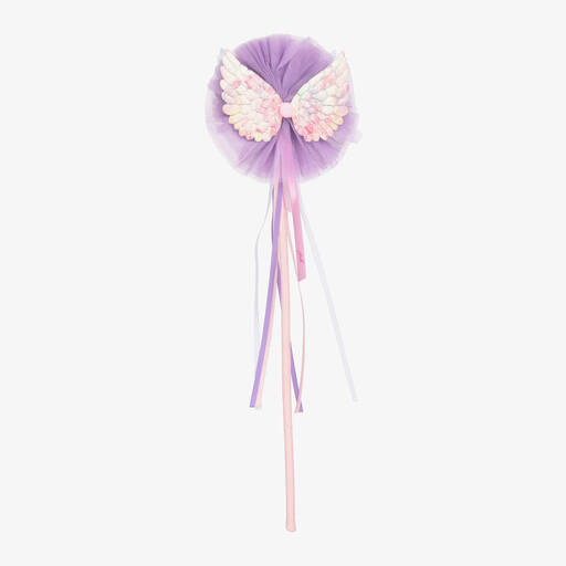 Souza-Girls Purple Tulle Fairy Wings Wand | Childrensalon