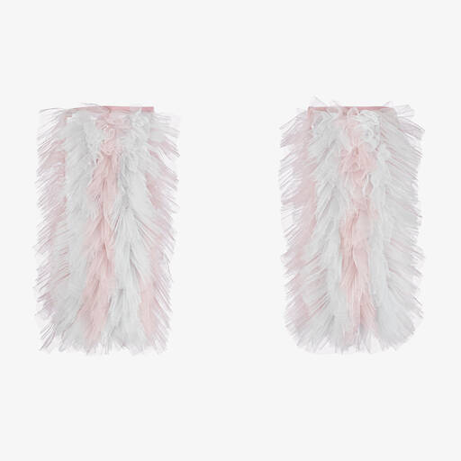 Tutu du Monde-Girls Pink & Blue Tulle Leg Warmers | Childrensalon