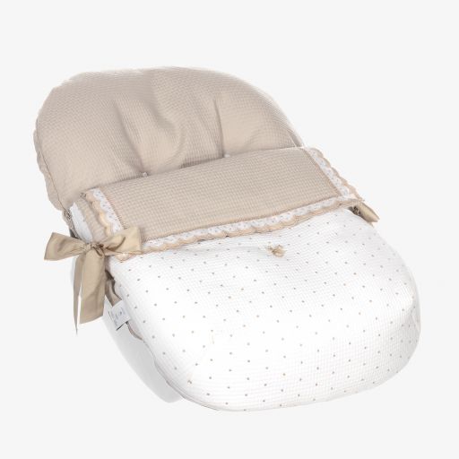 Uzturre-Beige Car Seat Baby Nest (75cm) | Childrensalon